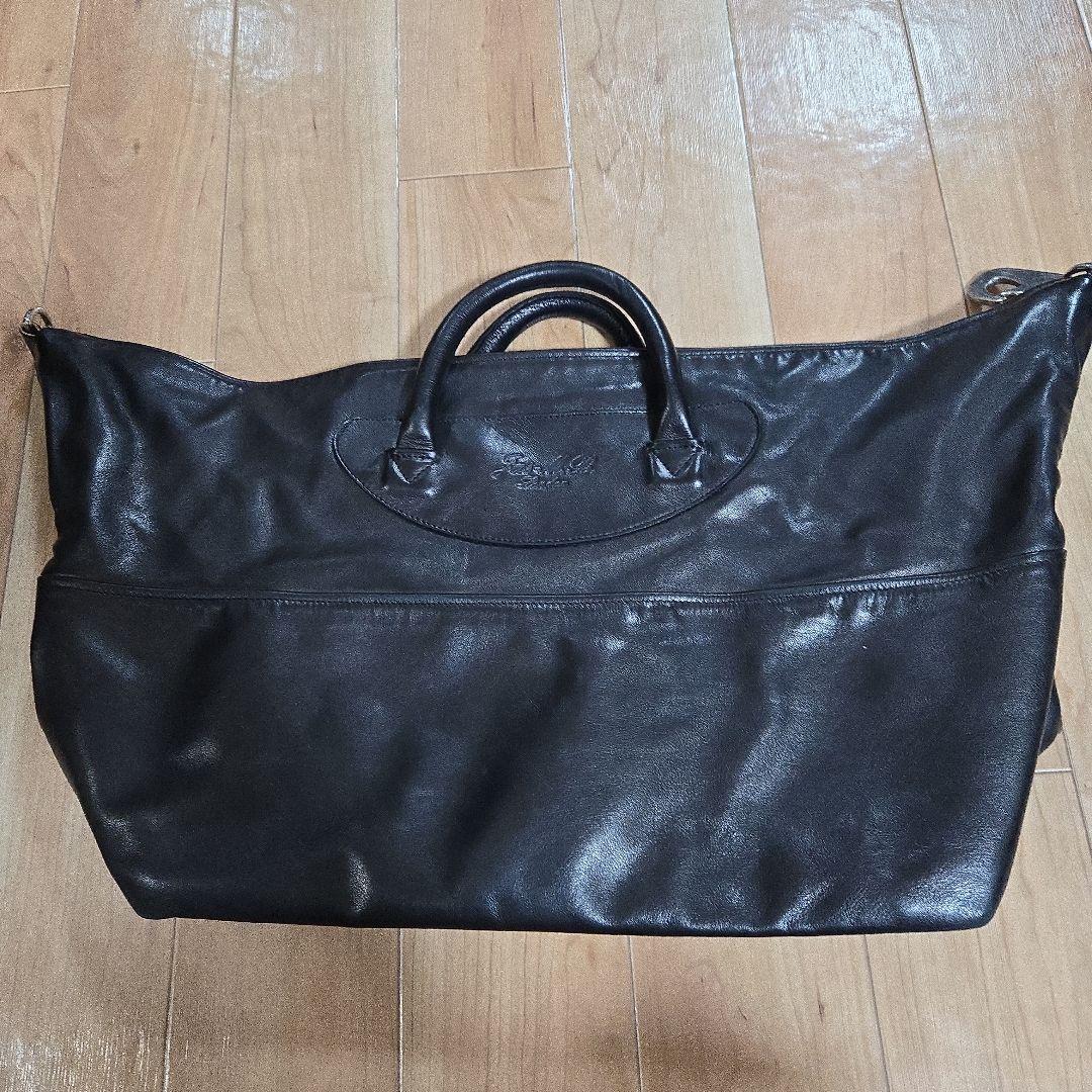 美品✨希少 Jas M.B. ジャスエムビー ボストンバッグ レザー ブラック