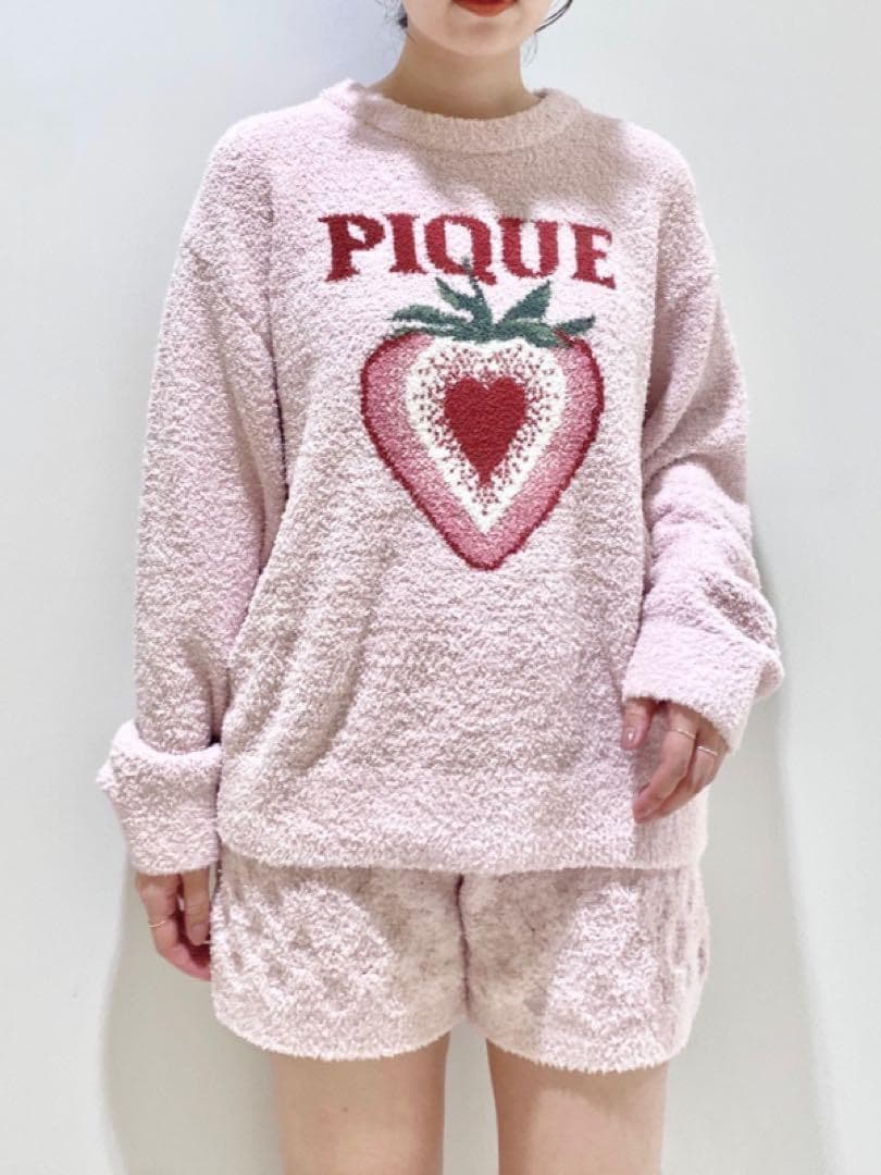 新品未使用 ジェラートピケ ストロベリープルオーバー&ショートパンツ 正規品