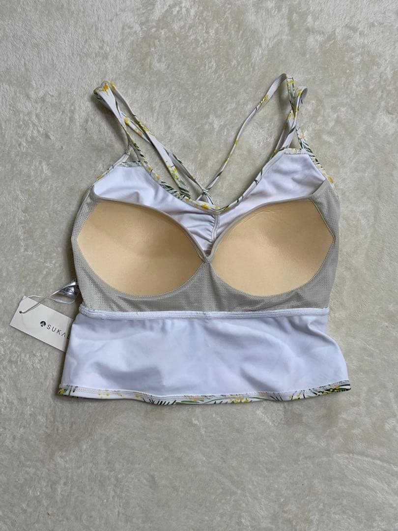 新品未使用　SUKALA スプリングフラワーフレアブラトップ　ミモザ　サイズL