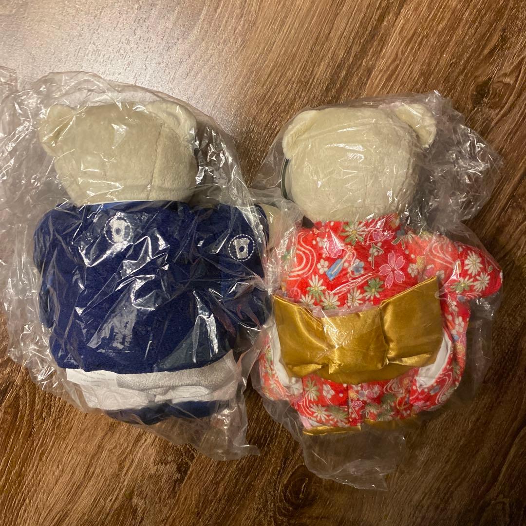 スターバックス　ベアリスタ着物ペア　タグ付き