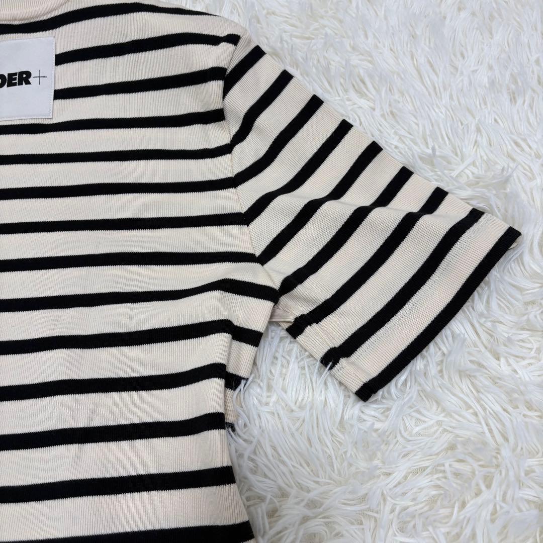 極美品 JIL SANDER+ ボーダー Tシャツ Sサイズ347GC0109
