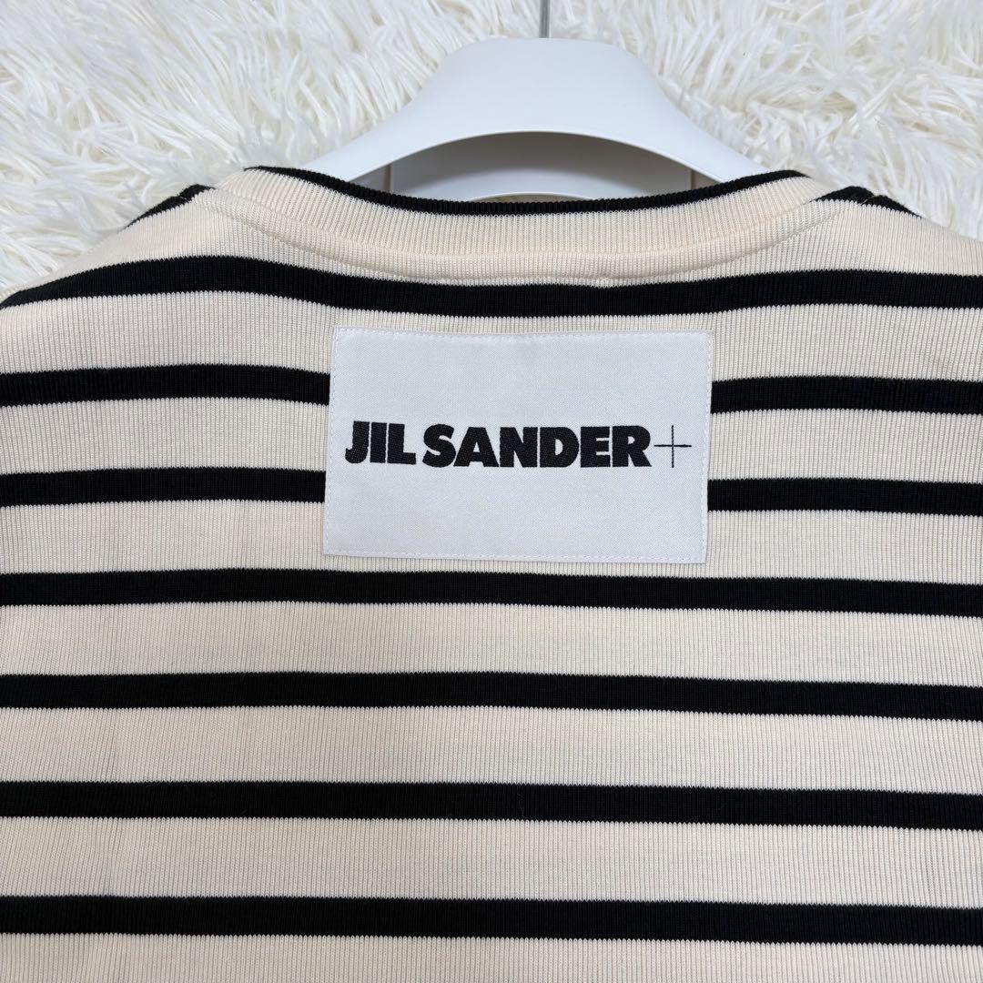 極美品 JIL SANDER+ ボーダー Tシャツ Sサイズ347GC0109
