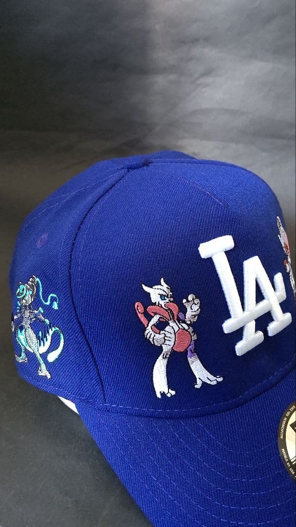 ニューエラ×LAドジャース×ポケモンコラボスナップバックキャップブルー