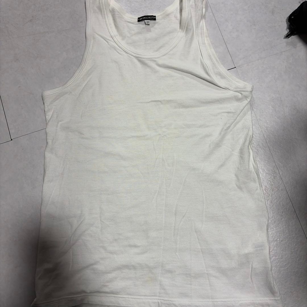 ann demeulemeester 本人期　ホワイトタンクトップ XS