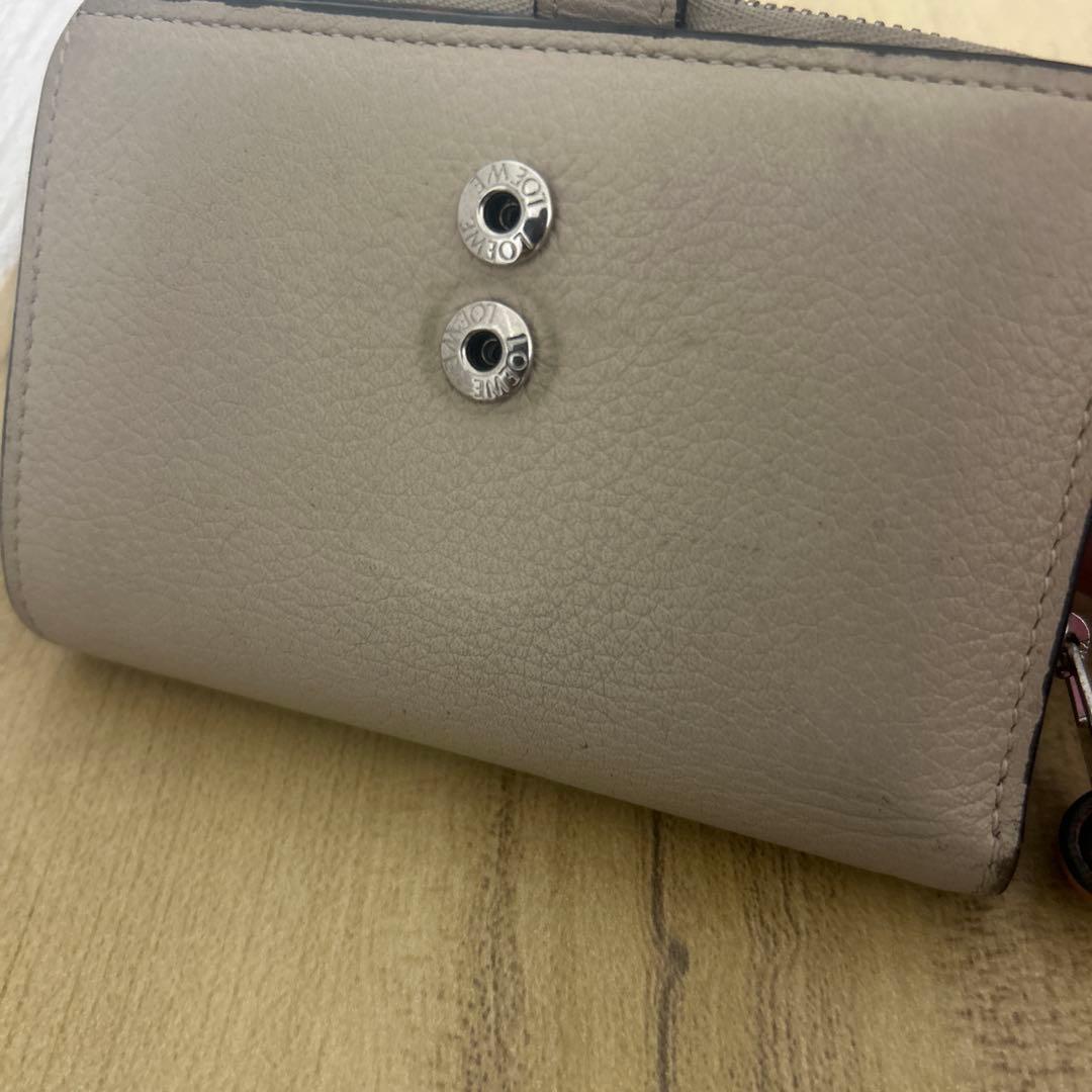 LOEWE スリム ジップ バイフォールド ウォレット　　　二つ折り財布