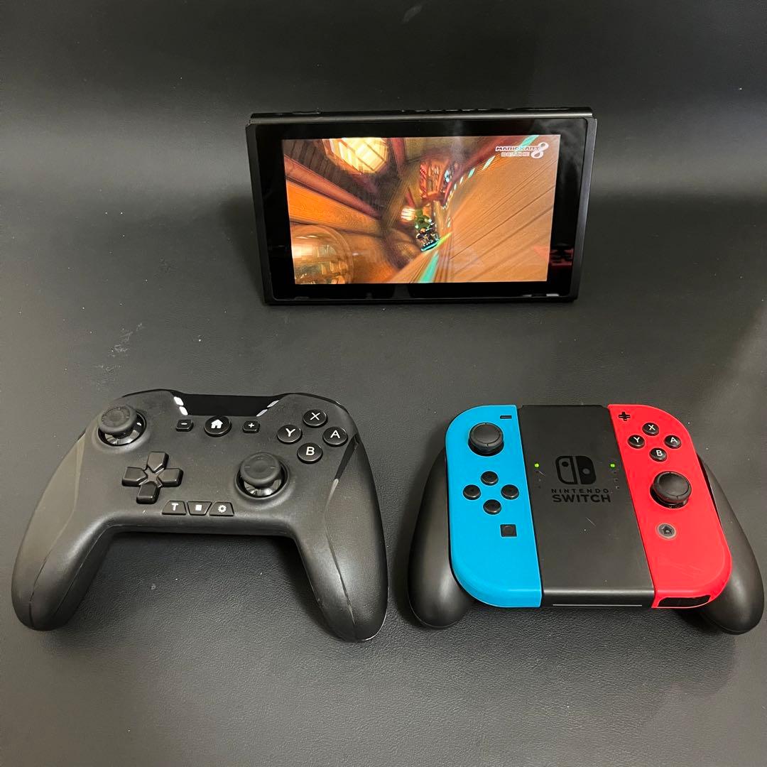 【新品スティック交換/コントローラー付/極美品/未対策機/箱付】Switch本体