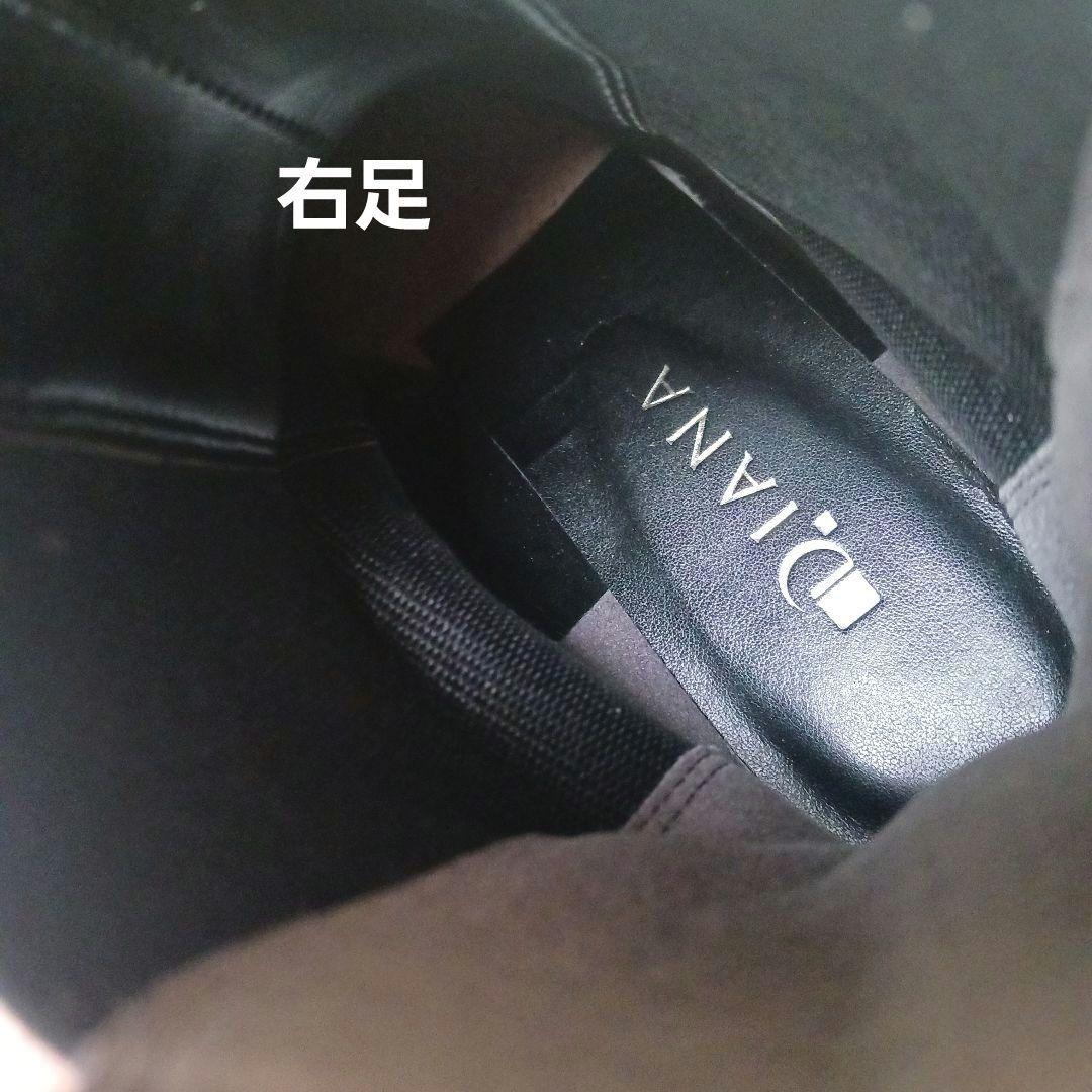 未使用　DIANA　ダイアナ　サイドゴアブーツ　厚底　革　ブラック