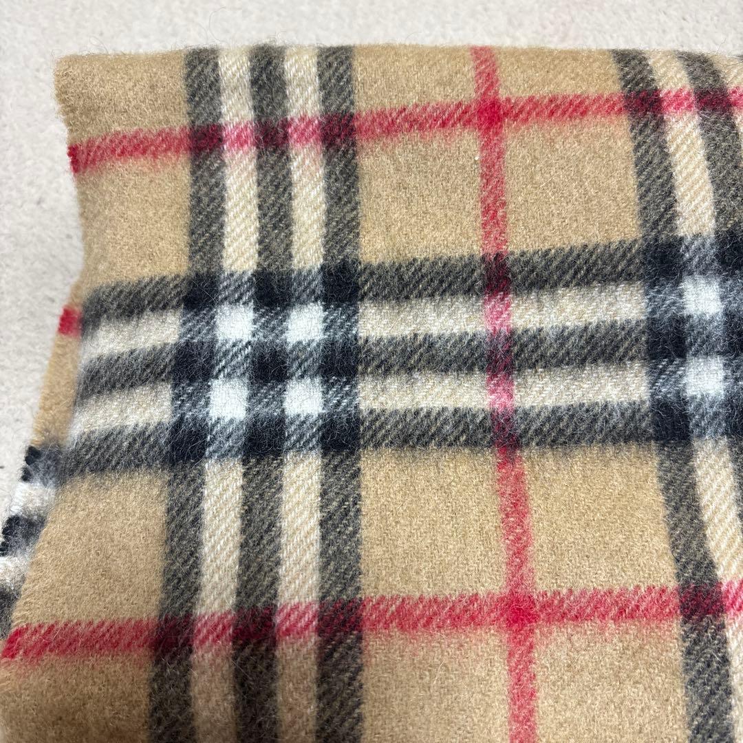 BURBERRY カシミヤ100% チェックマフラー バーバリー