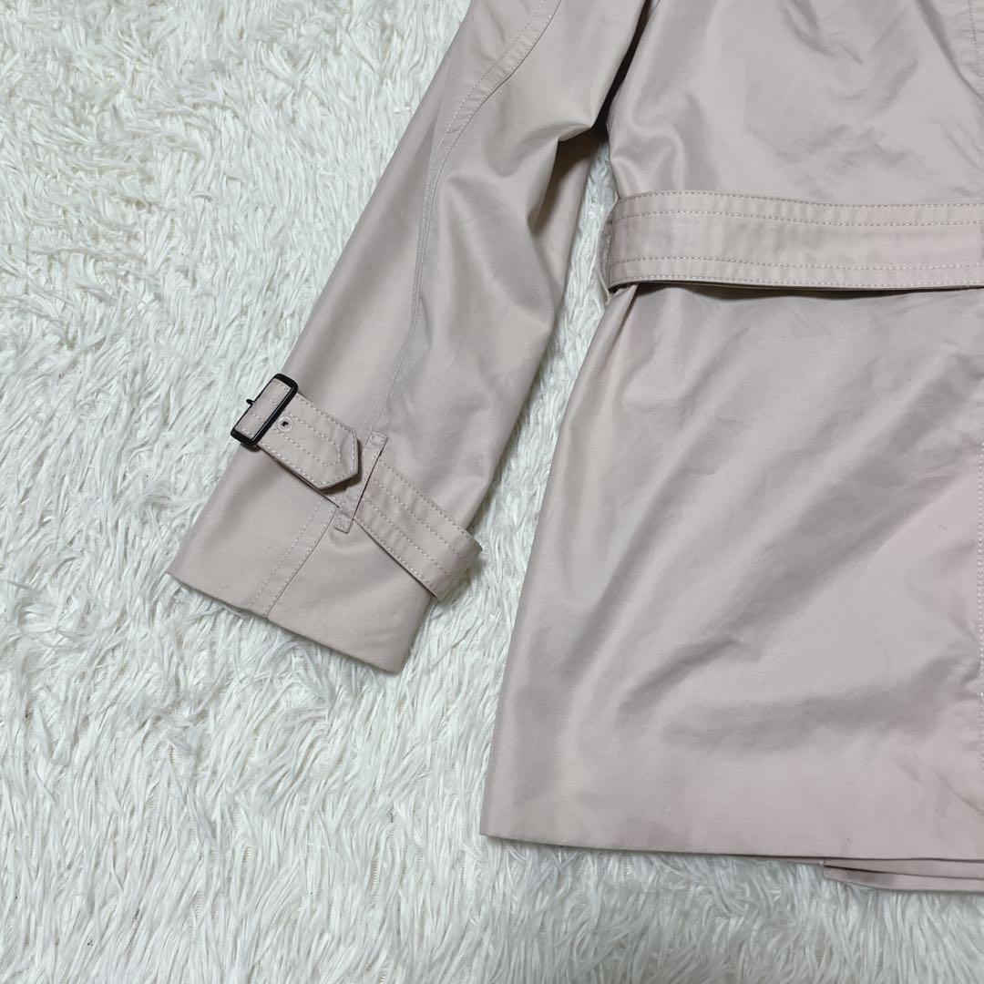 COACH トレンチコート　総柄　薄ピンク