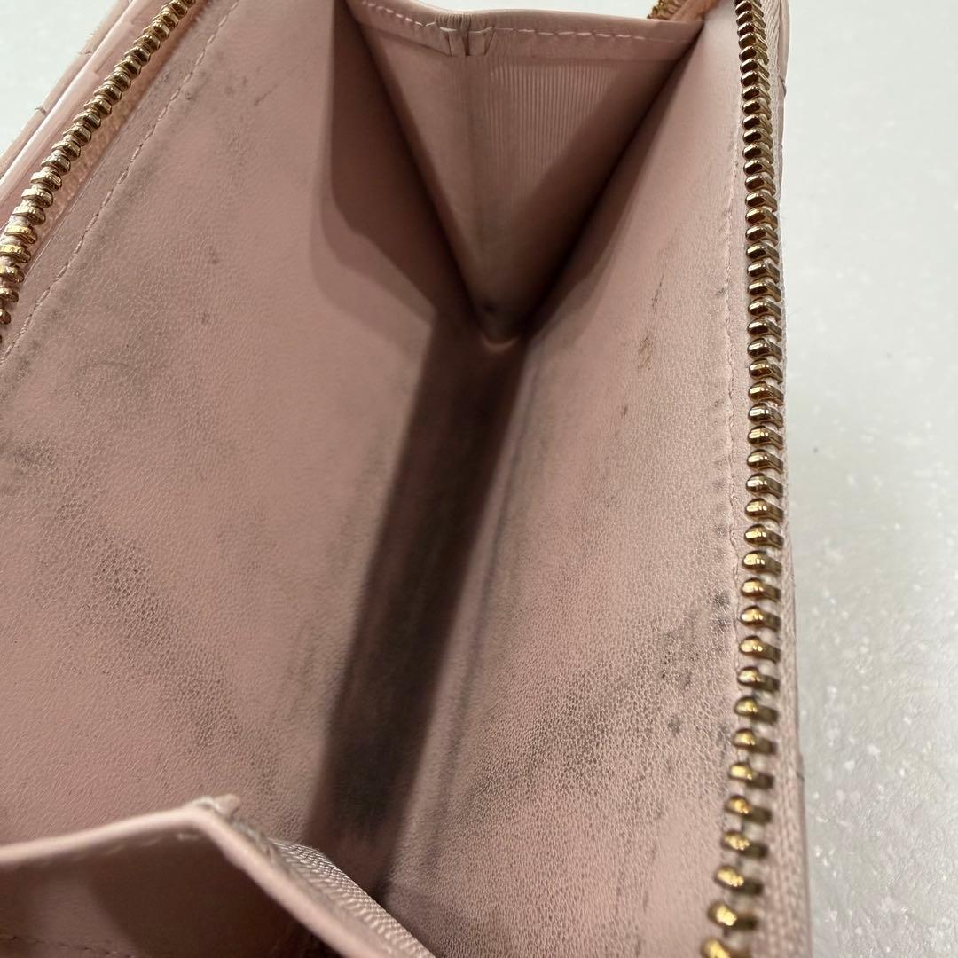 Dior 財布　二つ折り財布　ピンク