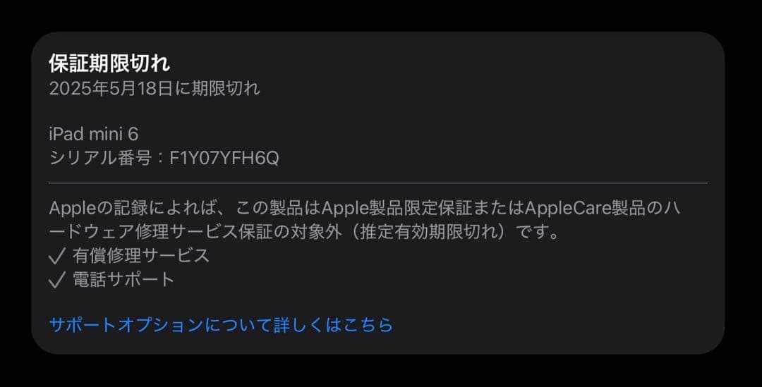 美品 iPad mini（第6世代）Wi-Fiモデル 256GB スターライト