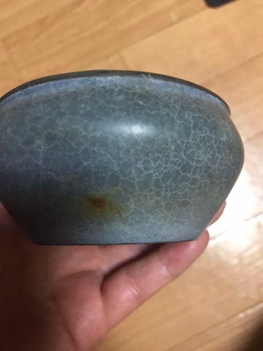 盆栽鉢　時代ミニ盆栽鉢古色名工池上美豊丸鉢2個山野草サボテン多肉植物貫入鉢胴帯鉢