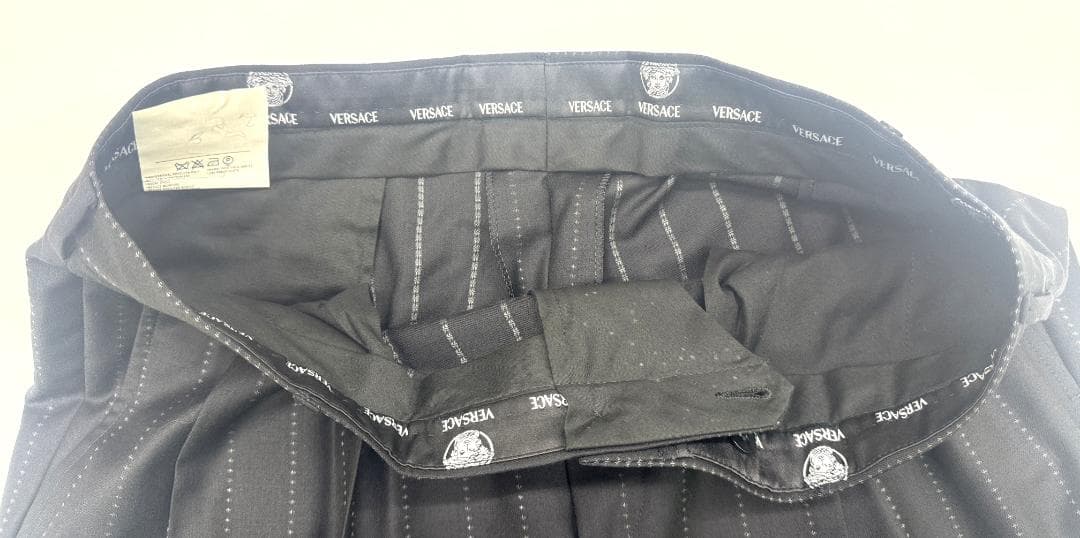 ★極美品VERSACE　ストライプ　ジャケット パンツ セットアップ　XL