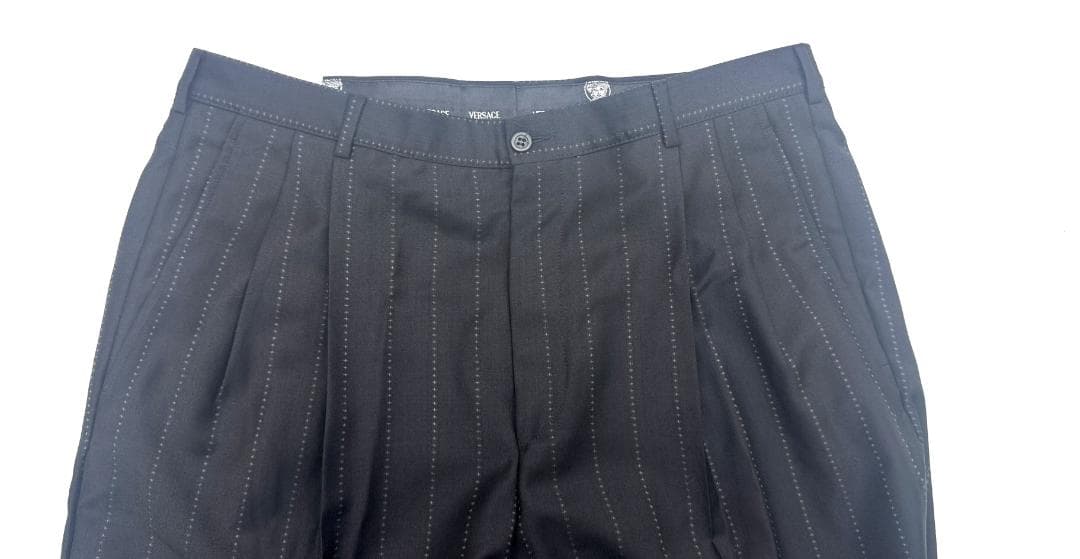 ★極美品VERSACE　ストライプ　ジャケット パンツ セットアップ　XL