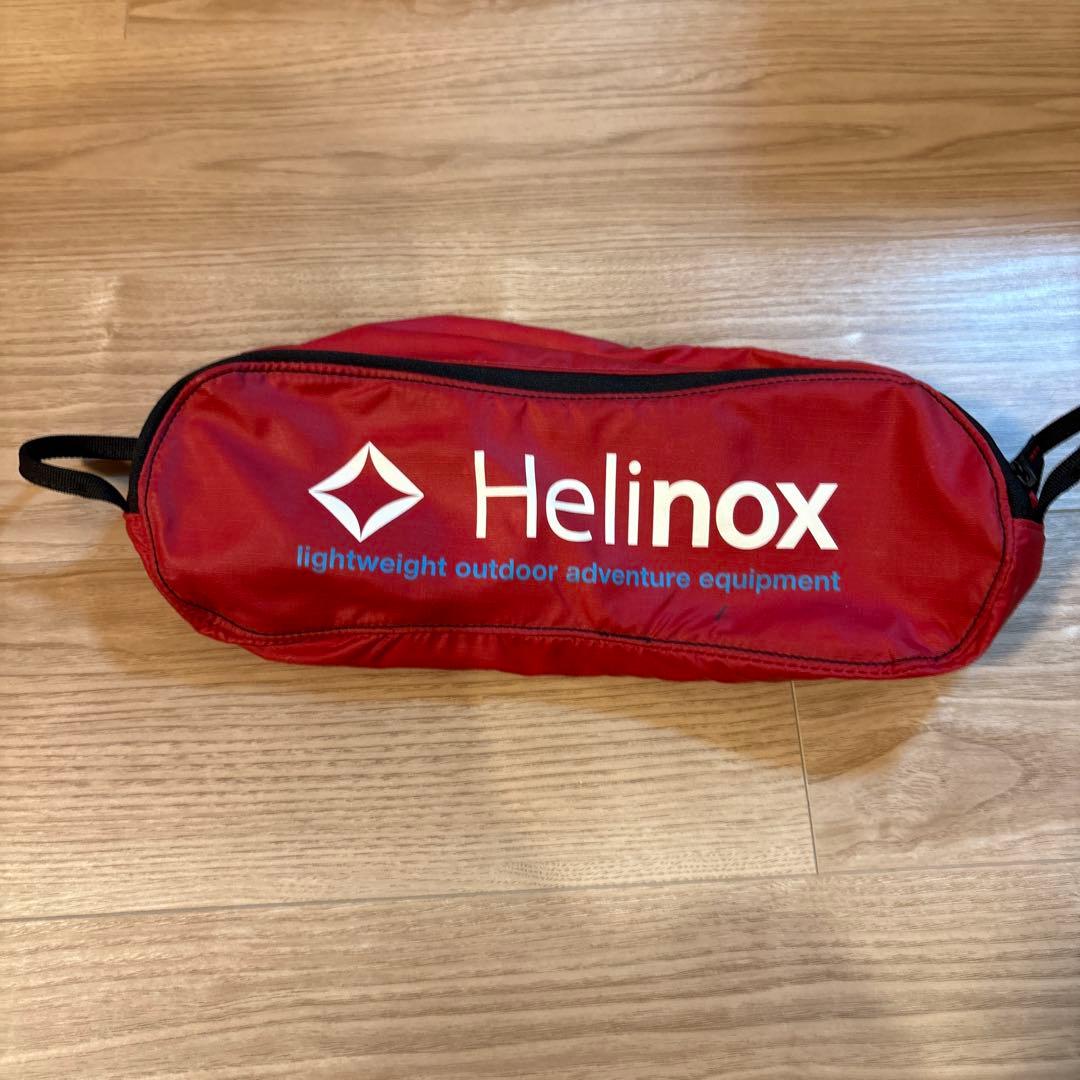 Helinoxヘリノックス　チェアワン　赤　折りたたみイス