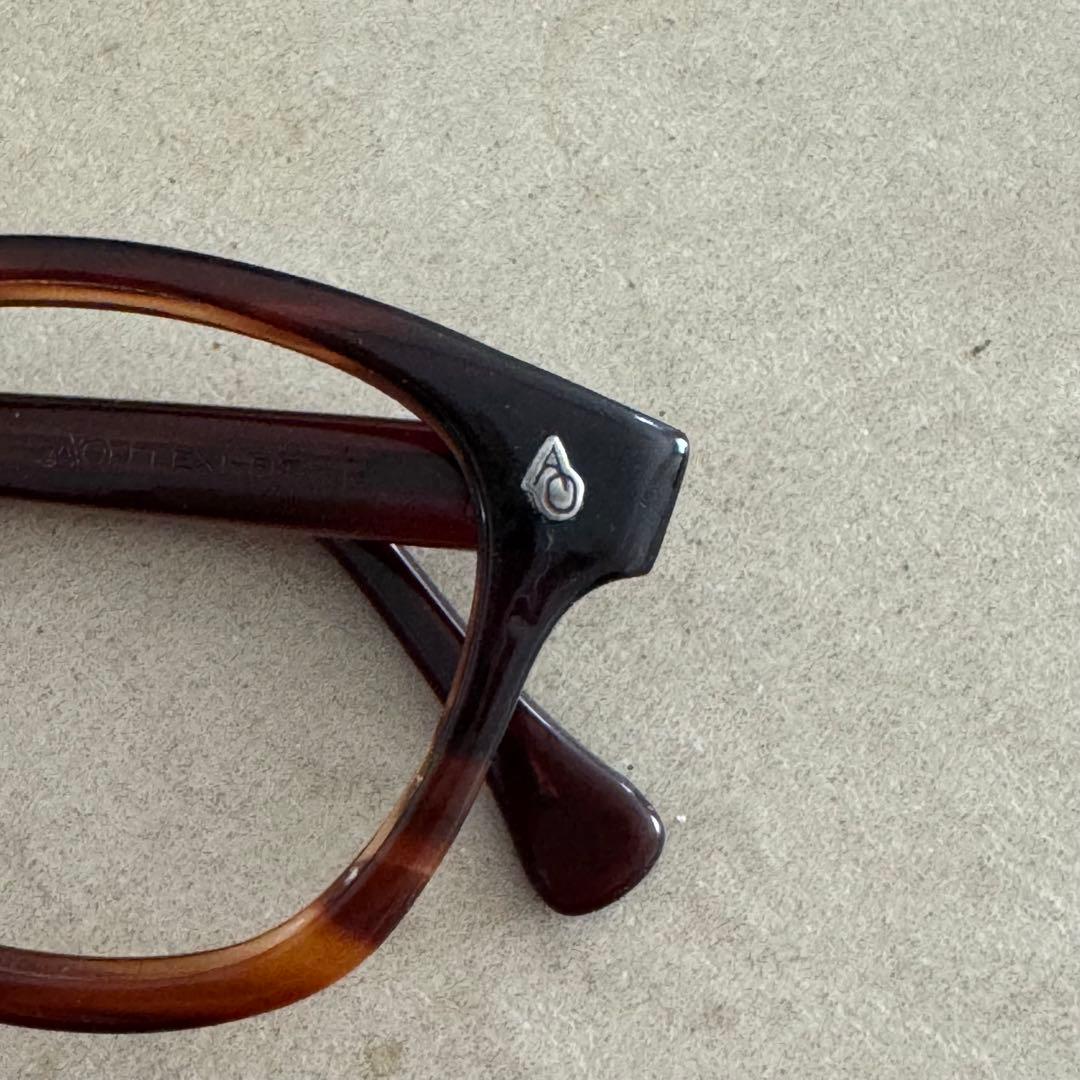 ビンテージ american optical safety tart アンバー