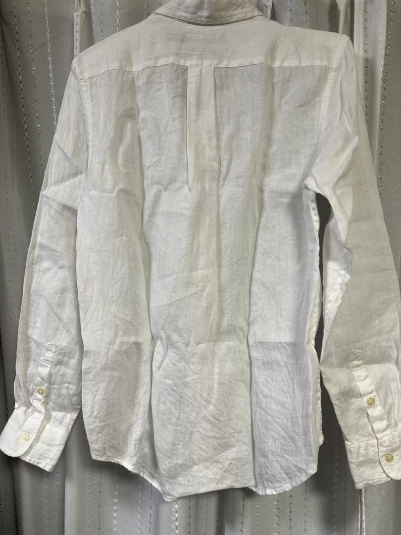 ラルフローレンCustomFIT ボタンダウン リネン100% 麻