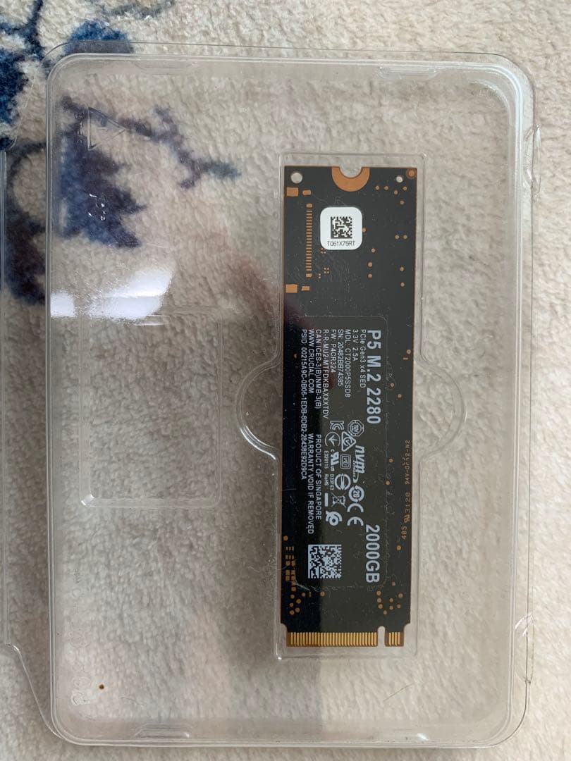 t*e様 Crucial P5 M.2 2280 2000GB SSD