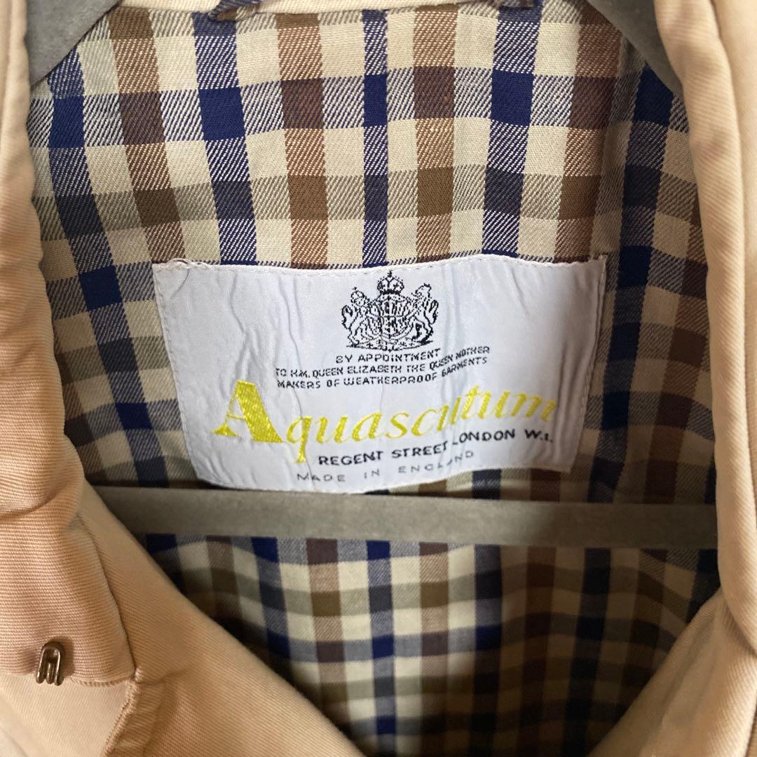 美品　完品　Aquascutum ベージュ トレンチコート
