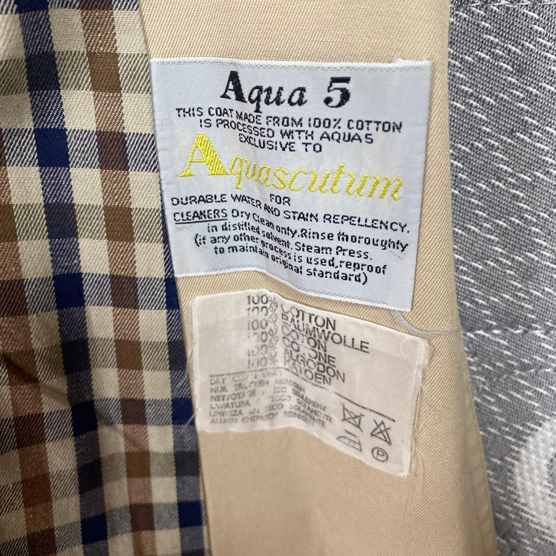 美品　完品　Aquascutum ベージュ トレンチコート
