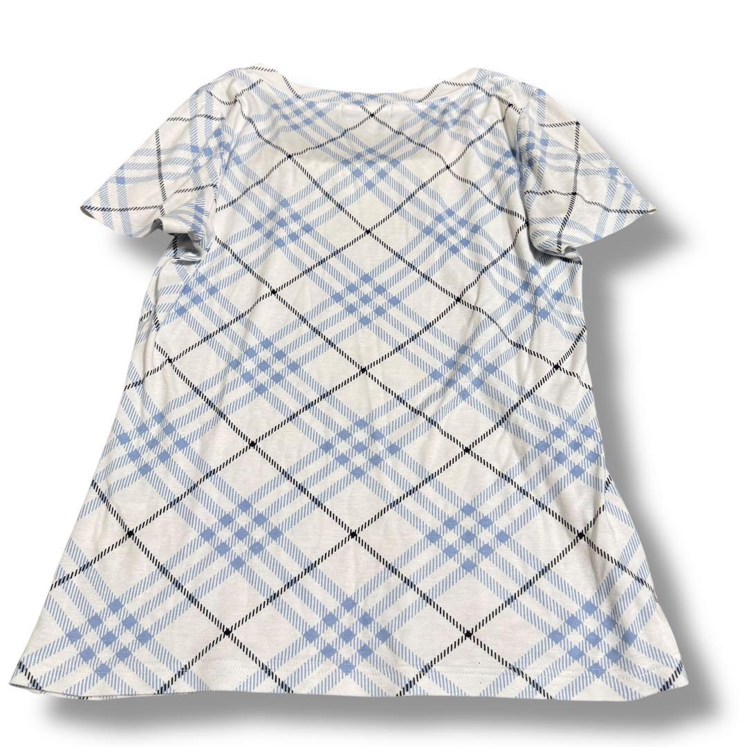 バーバリーブルーレーベル カットソー 半袖 Tシャツ 38 M ブルー 青