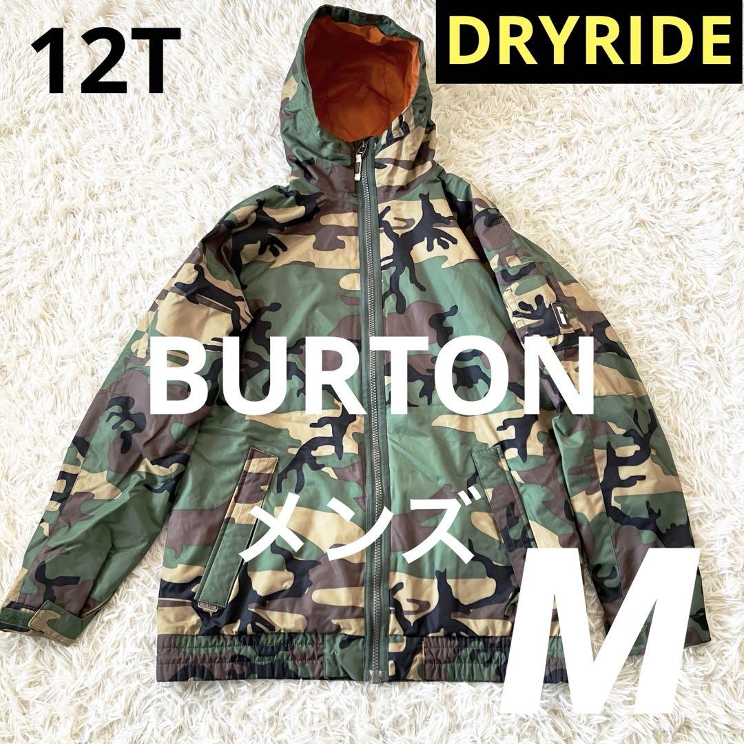 #12T✨BURTON✨スノボ ウェア ジャケット メンズM 迷彩 カモフラ