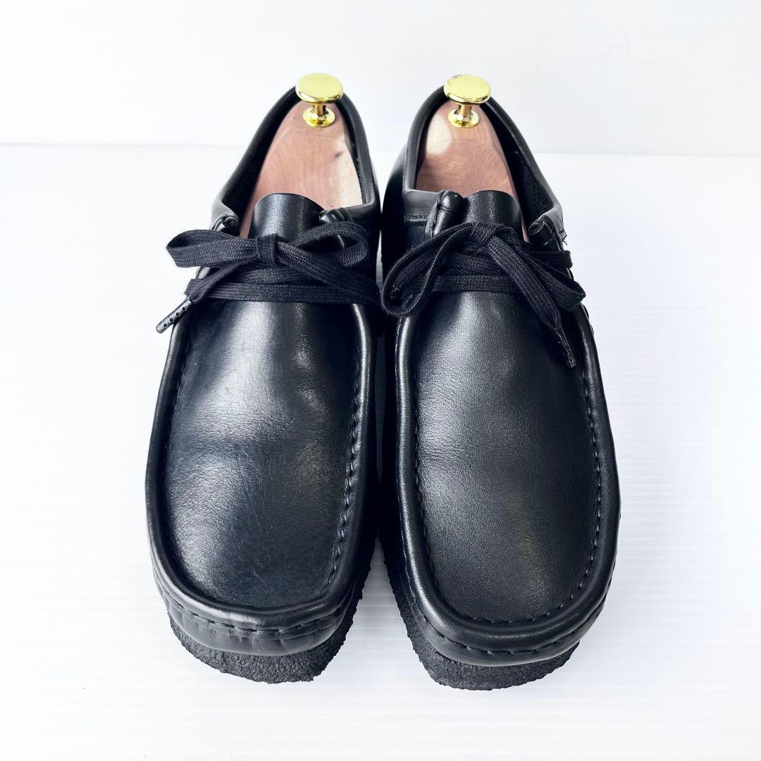 美品✨ クラークス ワラビー レザー モカシン 26.5cm 黒