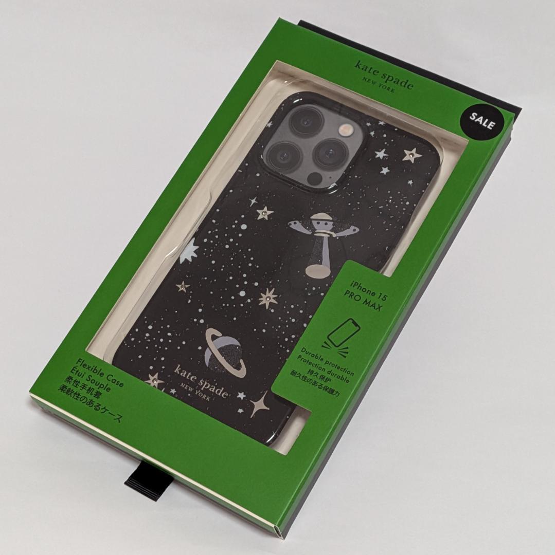 Kate Spade iPhoneケースおしゃれ天体柄アイフォン15ProMAX