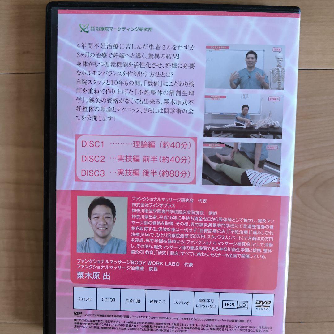 栗木原式パーフェクト不妊整体プログラム DVD