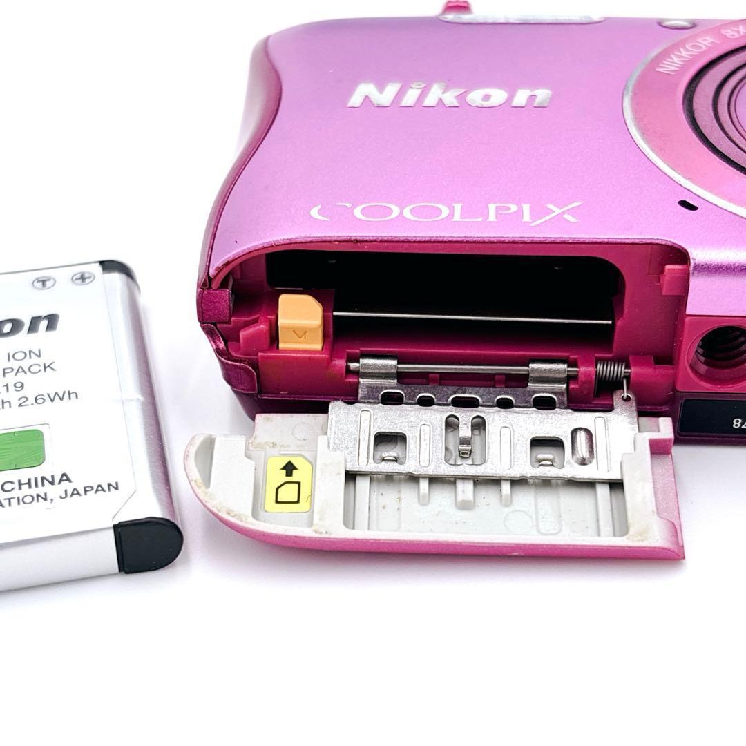 Nikon ニコン COOLPIX S3700 ピンク デジカメ Wi-Fi搭載