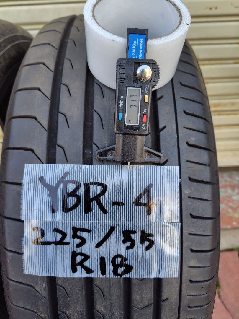 5080、ヨコハマ RV03 225/55 R18 2023年製２本セット
