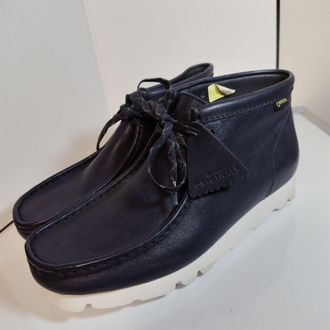 新品26.5 WALLABY boot GORE-TEX ネイビー Clarks