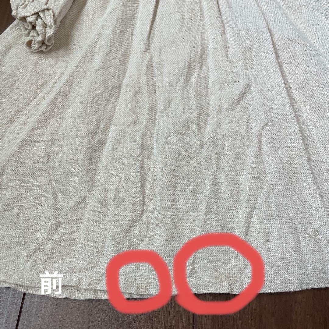MONBEBE リネン100%親子お揃いワンピース