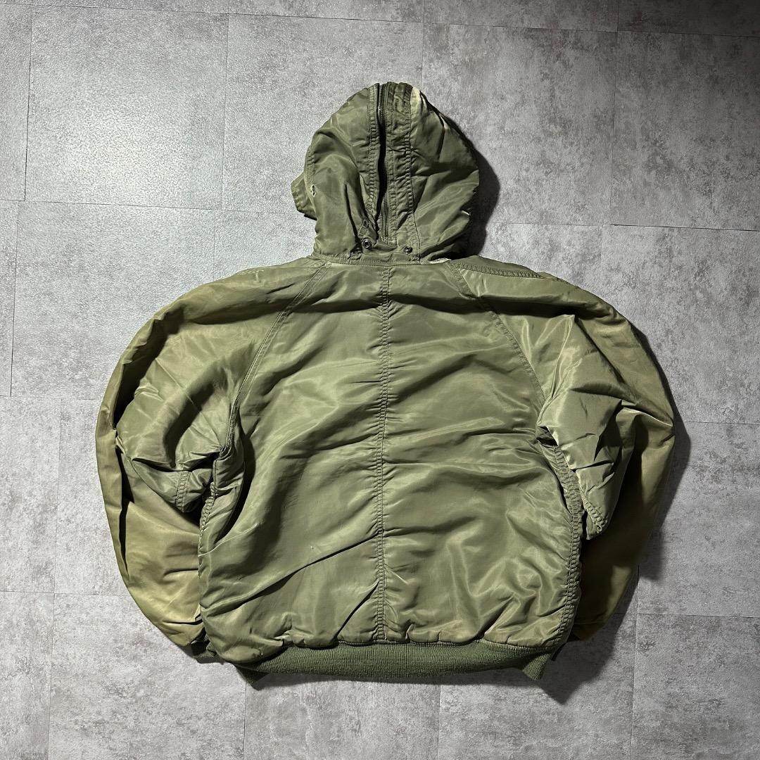 ひ*ろ様 アメリカ軍 N2B 民間品 N-2B フライトジャケット セージグリー