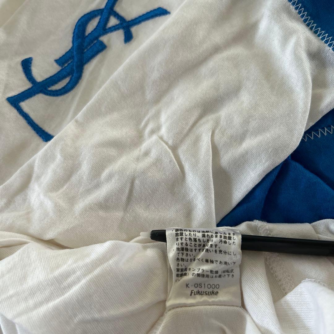 イヴ・サンローラン YSLロゴTシャツ 希少 90s レア 福助