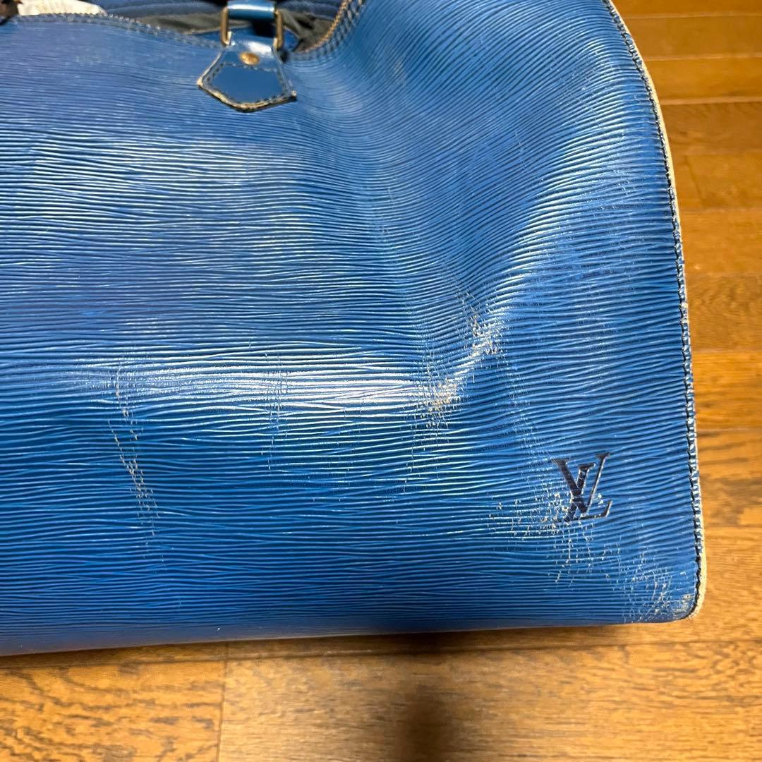 【ルイヴィトン/Louis Vuitton】エピレザーボストンバッグ40 青