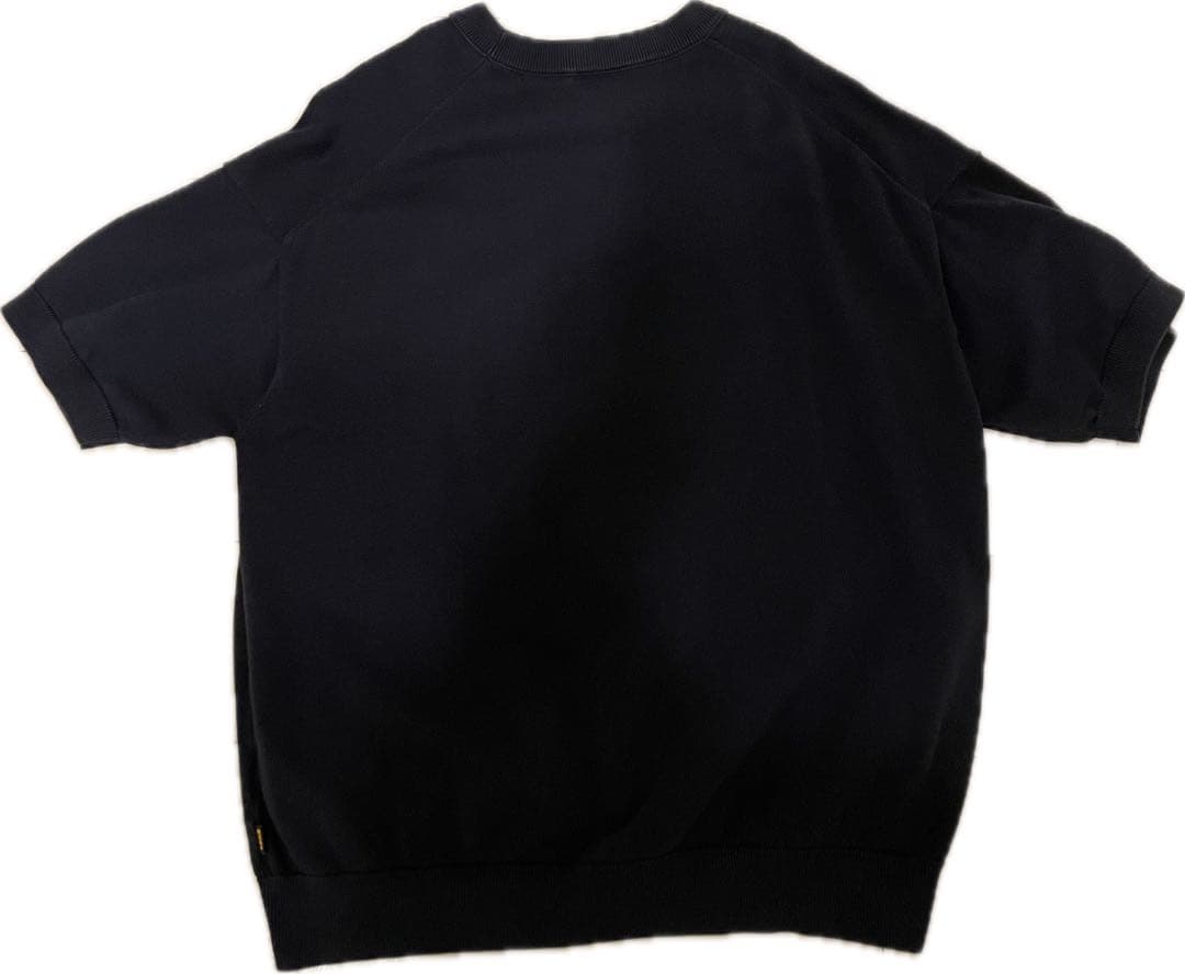 HUGO BOSS リラックスフィット 半袖ニット ネイビー XXL