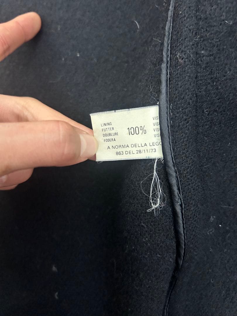 90s Old INVERTERE HBT Wool ダッフルコート　黒　難あり