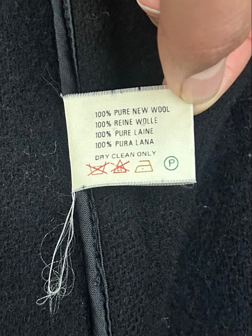 90s Old INVERTERE HBT Wool ダッフルコート　黒　難あり