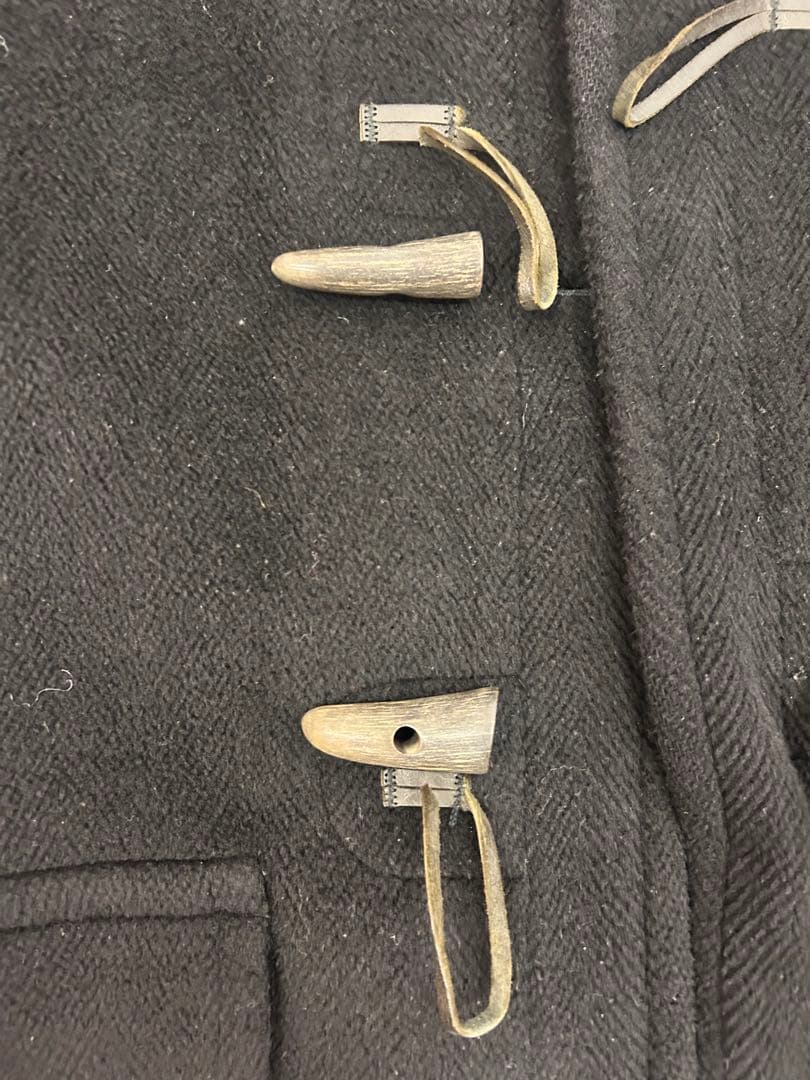 90s Old INVERTERE HBT Wool ダッフルコート　黒　難あり