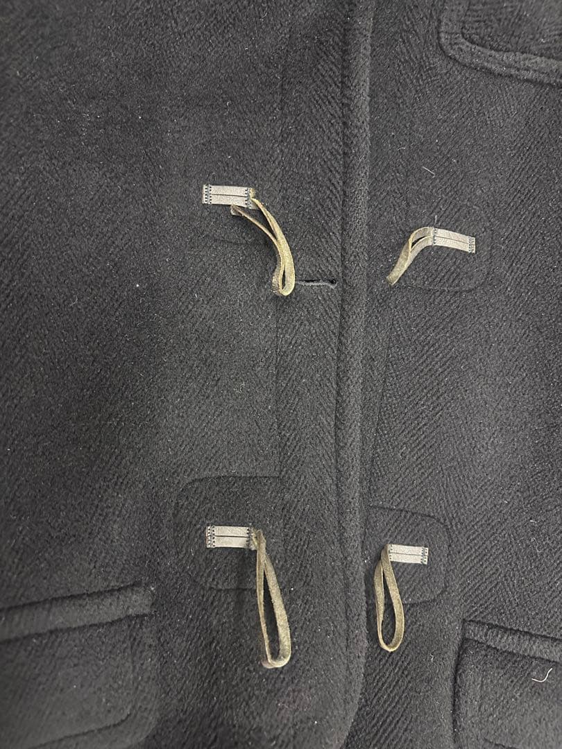 90s Old INVERTERE HBT Wool ダッフルコート　黒　難あり