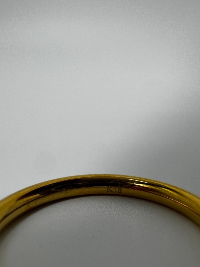 K18ゴールド シンプルバンドリング1.55g 11号