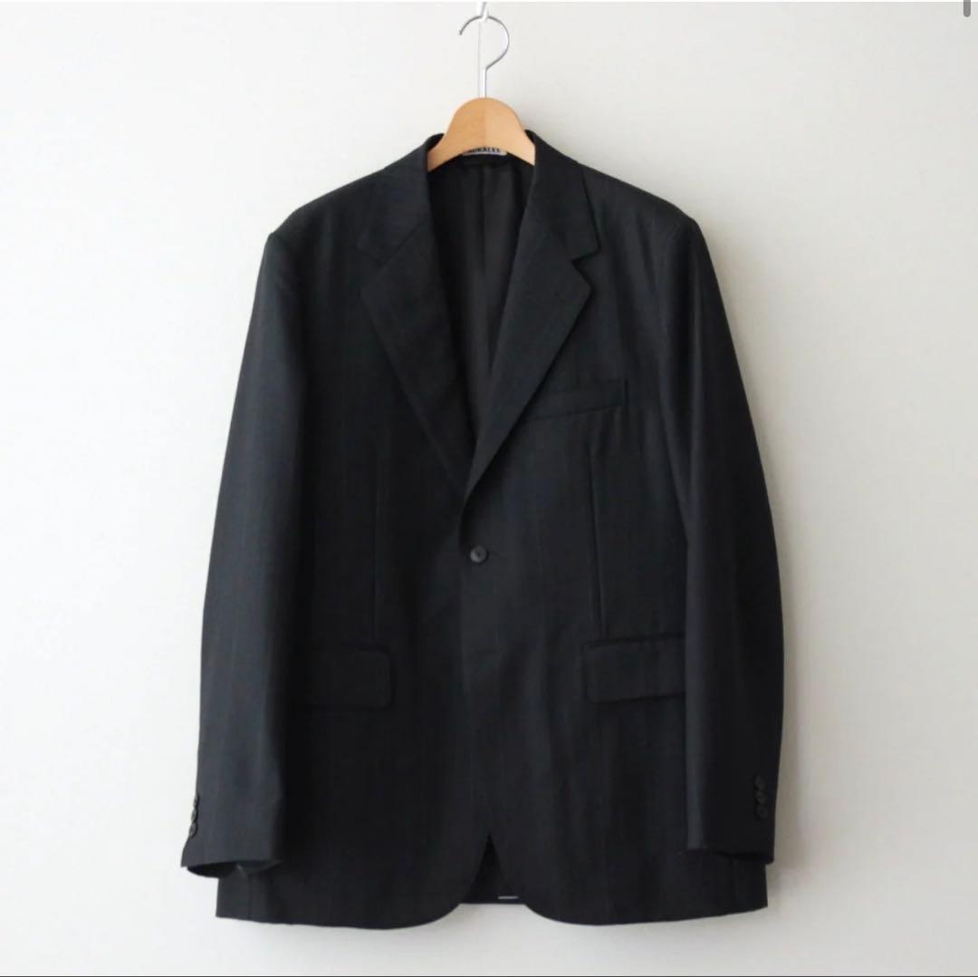 ジャケット・アウター AURALEE BLUEFACED WOOL JACKET[A25SJ01BA]