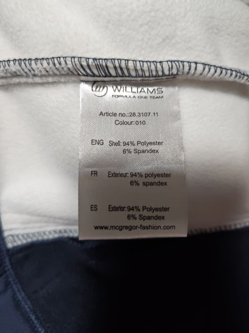 f1 ウィリアムズ　マクレガー製 ジャケット williams