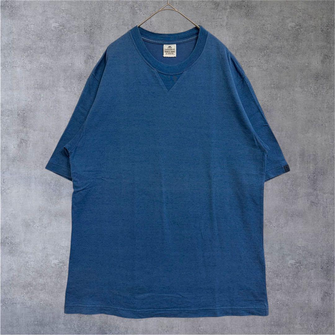 【希少】LOOPWHEELER Tシャツ　半袖　インディゴ