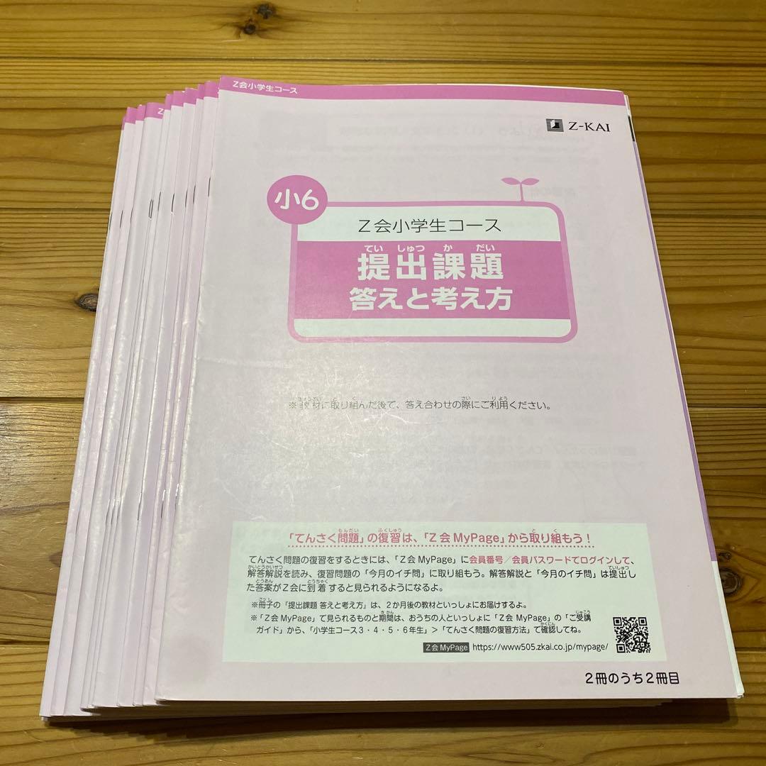 Z会　エブリスタディ　小学6年生　2024年4月〜2025年2月　ハイレベル