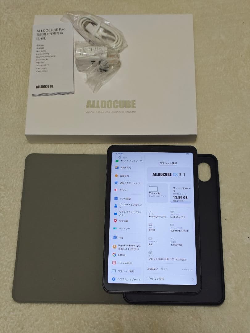 Androidタブレット本体 ALLODOCUBE iplay 60 mini pro 128G