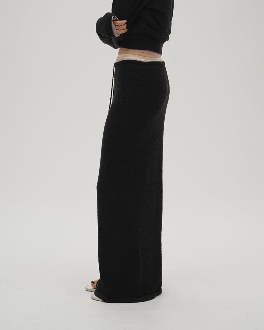 todayful Miniboucle Knit Skirt ダークグレー