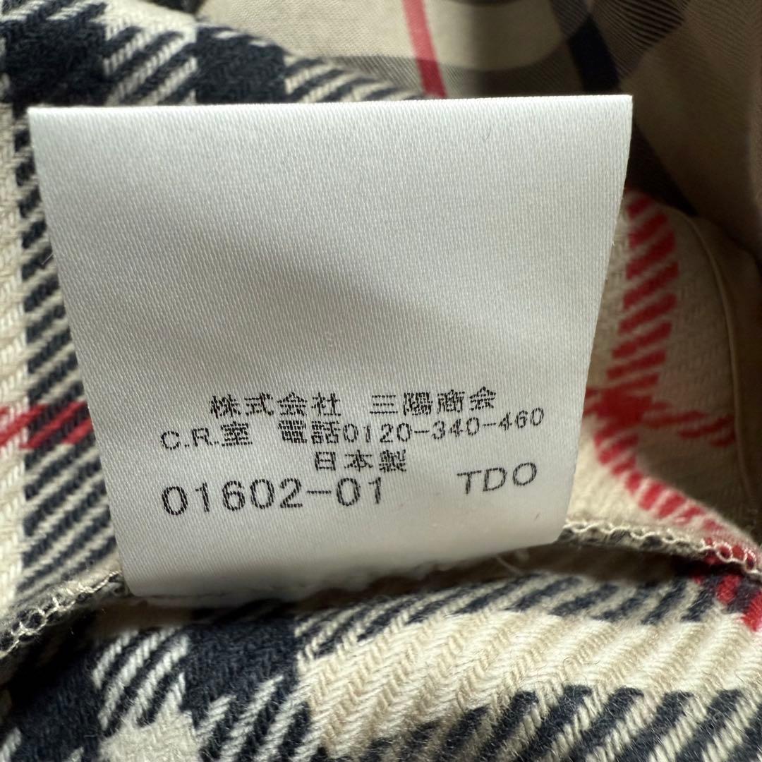 バーバリーロンドンBURBERRYトレンチコート ライナー付 ノバチェック M