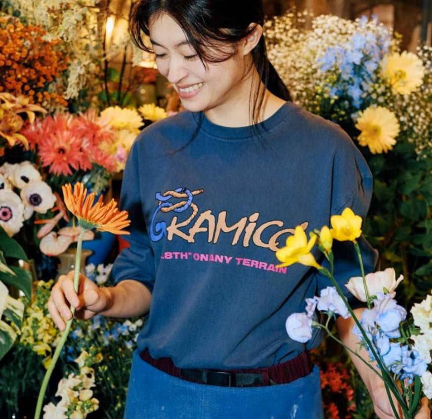 ALWAYTH グラミチアンドオルウェイズグラフィックロングスリーブTシャツ
